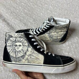 Vans High Top Sneakers‎ Graphic Print Fashion Skate Shoes